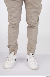 Gilbert beige trousers calf casual dressed white sneakers 0001.jpg